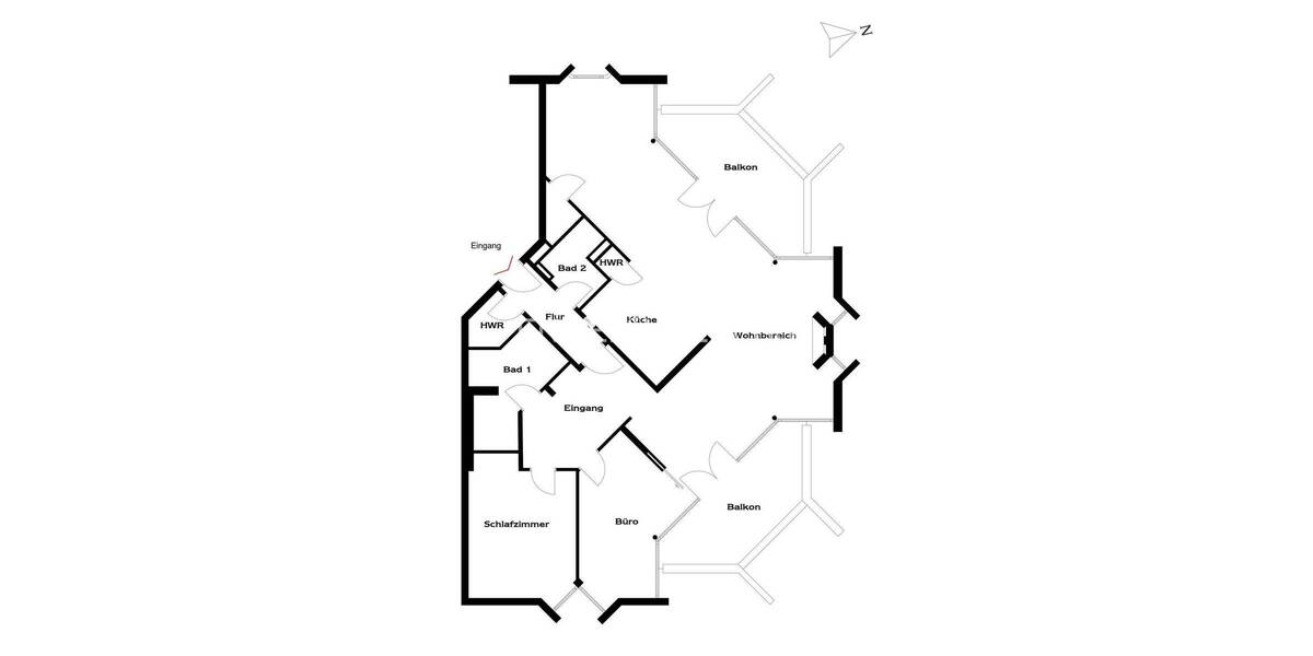 Etagenwohnung Bad Nauheim - 3 Zimmer, 138 m&sup2;, 1.950&euro; | Angebot:26819986
