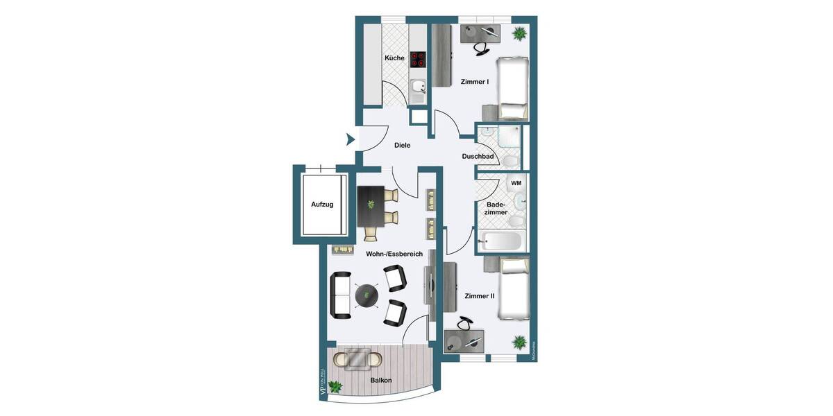Etagenwohnung Frankfurt am Main Sachsenhausen - 3 Zimmer, 73 m&sup2;, 585.000&euro; | Angebot:26228518