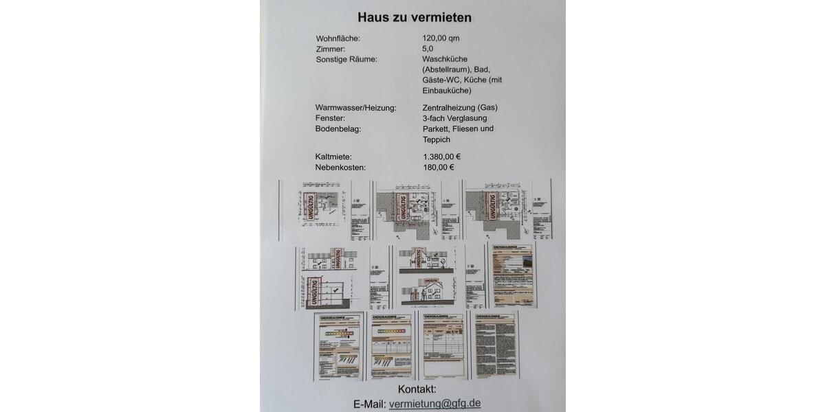 Etagenwohnung Flörsheim am Main - 5 Zimmer, 120 m&sup2;, 1.380&euro; | Angebot:25440023