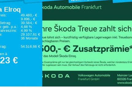 Skoda Elroq 9.900 km 49.480 &euro; Frankfurt 60326