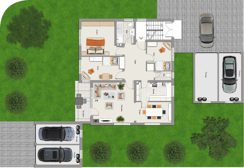 albero:) Attraktives Dreifamilienhaus - Gartenetage sofort beziehbar! 11 zimmer