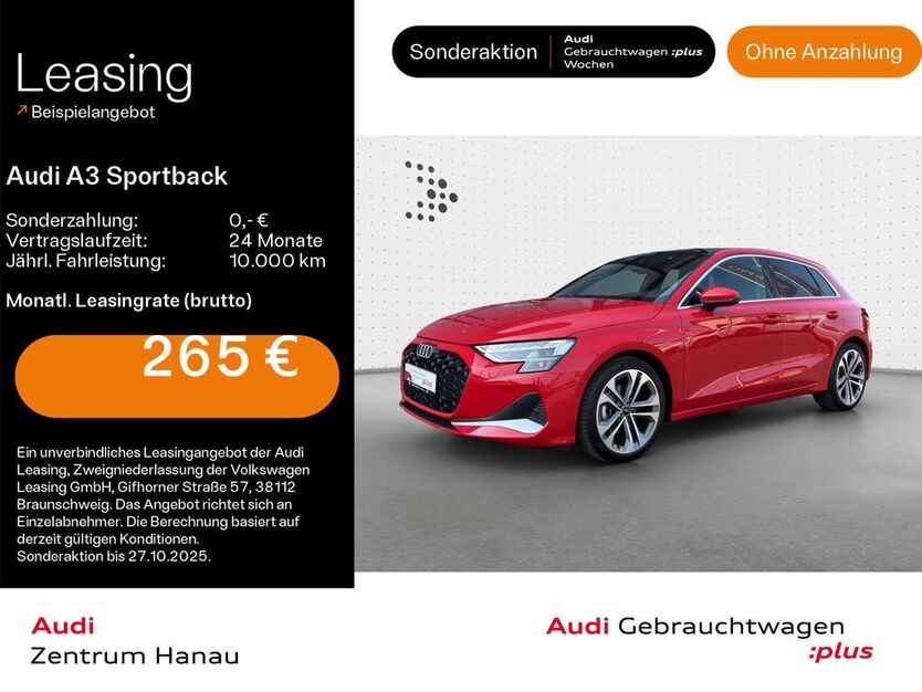 Audi A3 9.100 km 36.719 € Hanau 63452
