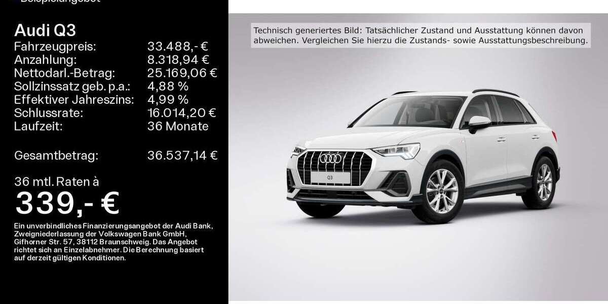 Audi Q3 55.000 km 33.488 &euro; Mühlheim a. Main 63165