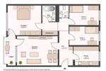 Etagenwohnung Darmstadt Kranichstein - 4 Zimmer, 81 m&sup2;, 917&euro; | Angebot:26451766