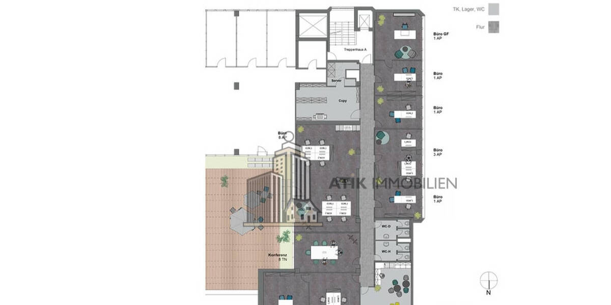 ATIK: Attraktive Büroflächen mit Dachterrassen und Loft-Ambiente in Dreieich - Gewerbeobjekt Dreieich Sprendlingen | Angebot:26267172