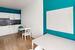 Möbliertes 1-Zimmer-Apartment mit Einbauküche und Loggia