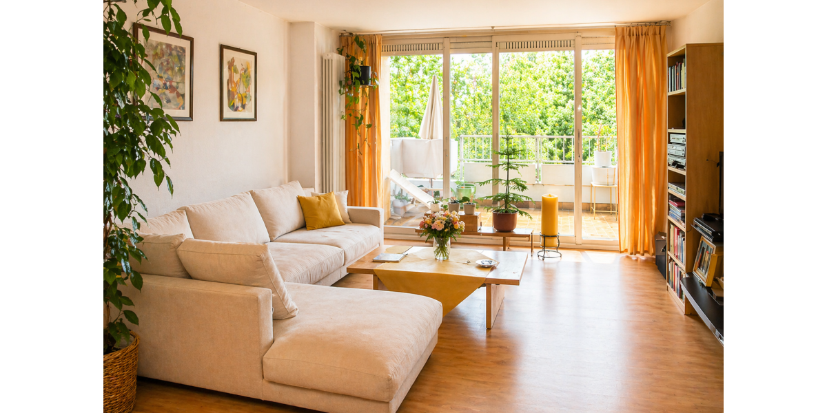 Provisionsfrei* Sonnige Maisonette mit Balkon, Garage & Grünblick in Rodgau - Maisonettenwohnung Rodgau Nieder-Roden | Angebot:26296232