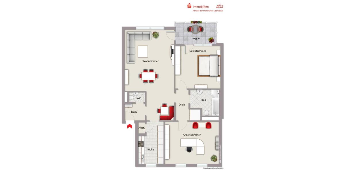 Etagenwohnung Rodenbach - 3 Zimmer, 87 m&sup2;, 1.050&euro; | Angebot:25870898