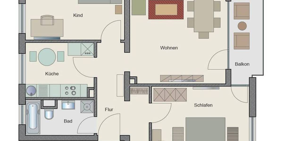 Etagenwohnung Darmstadt Arheilgen - 3 Zimmer, 71 m&sup2;, 350.000&euro; | Angebot:26226275