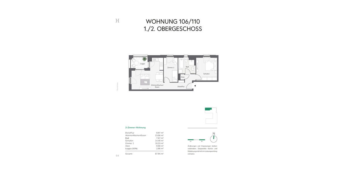 Moderne Wohnung mit Tiefgarage #Schlüsselfertig!!# 3 zimmer