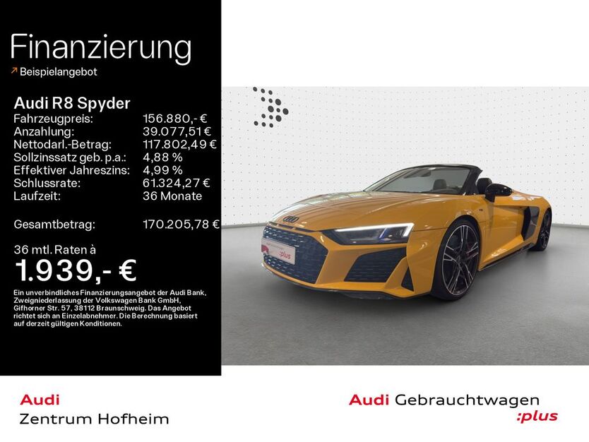 Audi R8 31.960 km 156.880 € Hofheim 65719