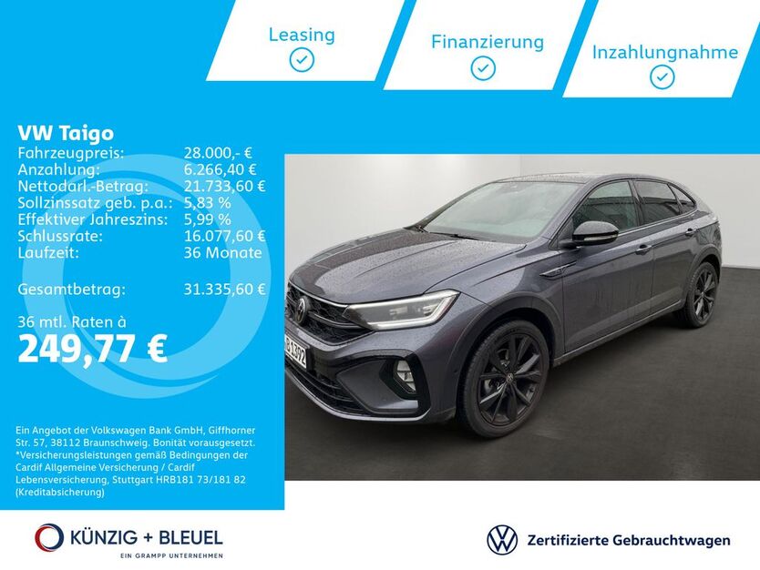 VW Taigo 33.085 km 28.000 € Aschaffenburg 63741