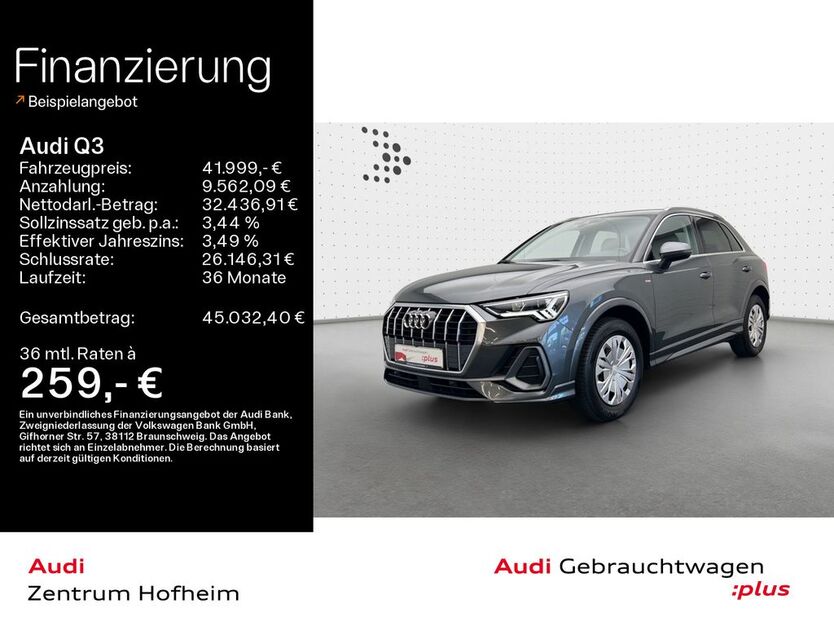 Audi Q3 28.521 km 41.999 € Hofheim 65719