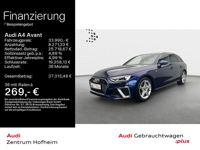 Audi A4 27.292 km 33.990 € Hofheim 65719