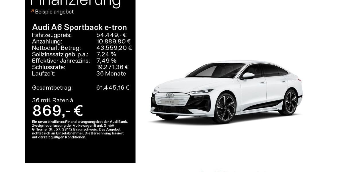 Audi A6 e-tron 3.700 km 54.449 &euro; Mühlheim 63165