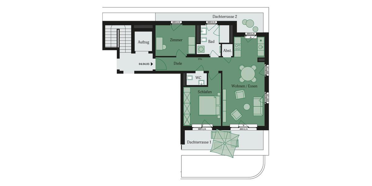 Ein Penthouse, das zum Träumen einlädt! 3 zimmer