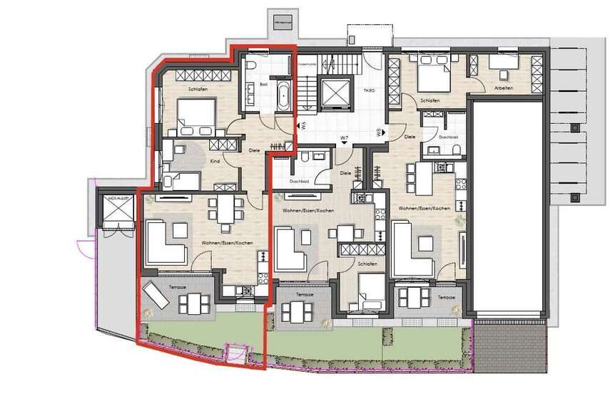 Wohnung zum Mieten in Friedberg 619,85 € 77 m²