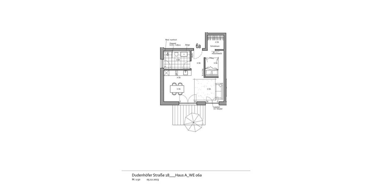 45,2 m² | OG | 1,5 Zimmer mit Balkon 1 zimmer