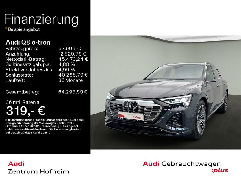 Audi Q8 e-tron 61.607 km 57.999 € Hofheim 65719
