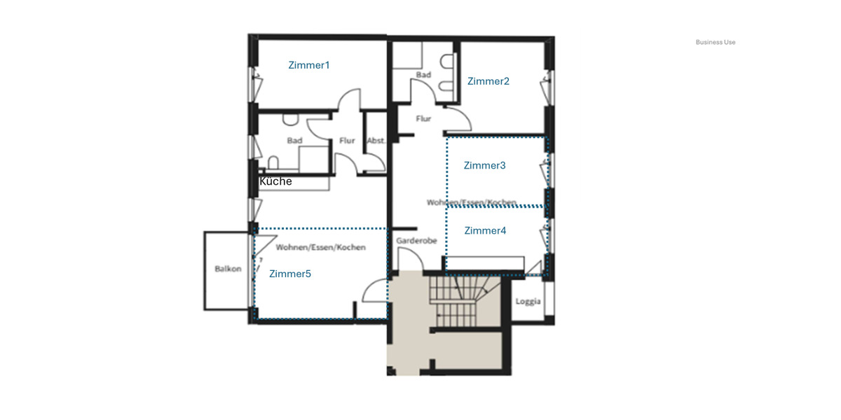 Etagenwohnung Offenbach am Main Bieberer Berg - 5 Zimmer, 128 m&sup2;, 3.350&euro; | Angebot:25049866