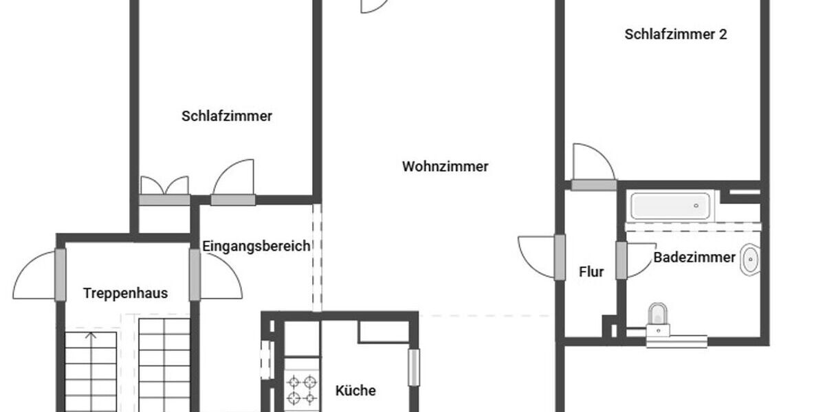 Etagenwohnung Steinbach (Taunus) - 3 Zimmer, 89 m&sup2;, 315.000&euro; | Angebot:26790204