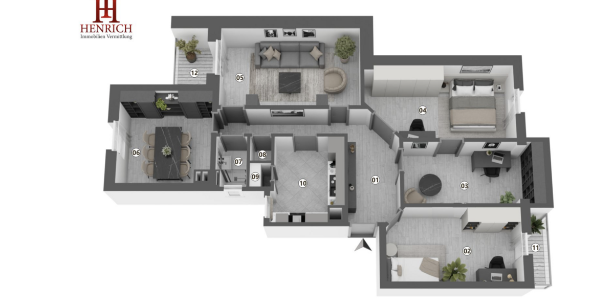 Wohnung zum Mieten in Frankfurt-Sachsenhausen 2.850 € 142.63 m² 5 zimmer