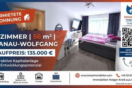 Wohnung Hanau Großauheim - 2 Zimmer, 56 m&sup2;, 135.000&euro; | Angebot:27341930