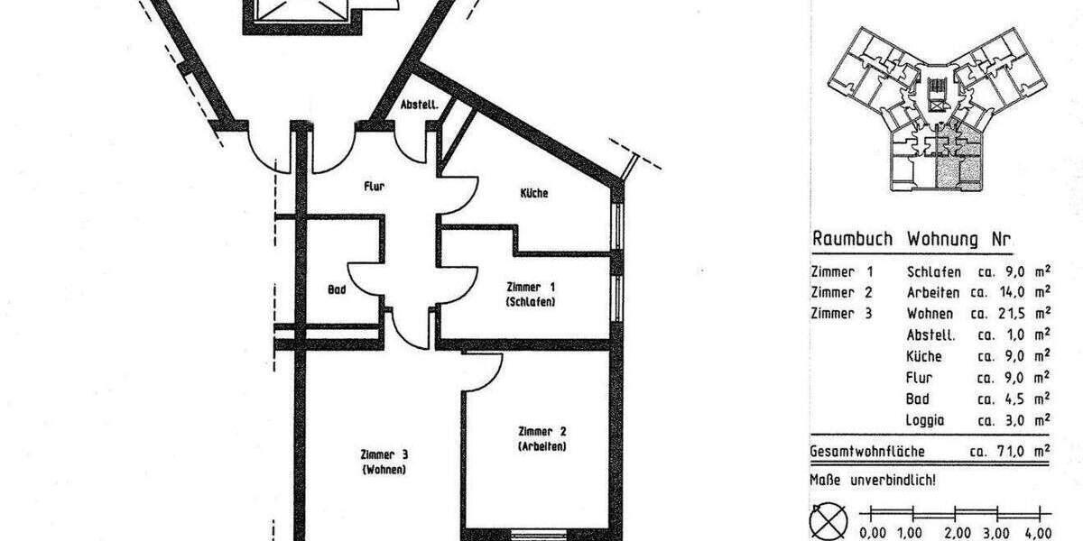ruhig gelegene 3-Zimmer-Wohnung Erdgeschoss Hanau Wolfgang provisionsfrei 3 zimmer