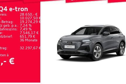 Audi Q4 e-tron 55.821 km 28.650 &euro; Frankfurt am Main 60314
