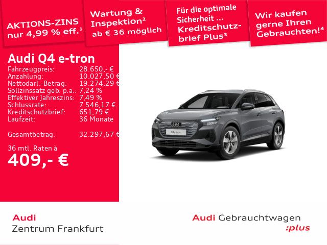 Audi Q4 e-tron 55.821 km 28.650 &euro; Frankfurt am Main 60314