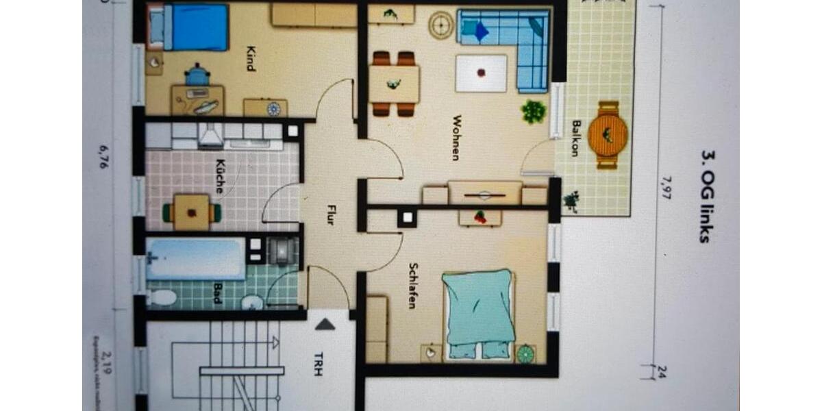 Dachgeschoßwohnung Darmstadt Darmstadt-Ost - 3 Zimmer, 70 m&sup2;, 405.000&euro; | Angebot:26271119