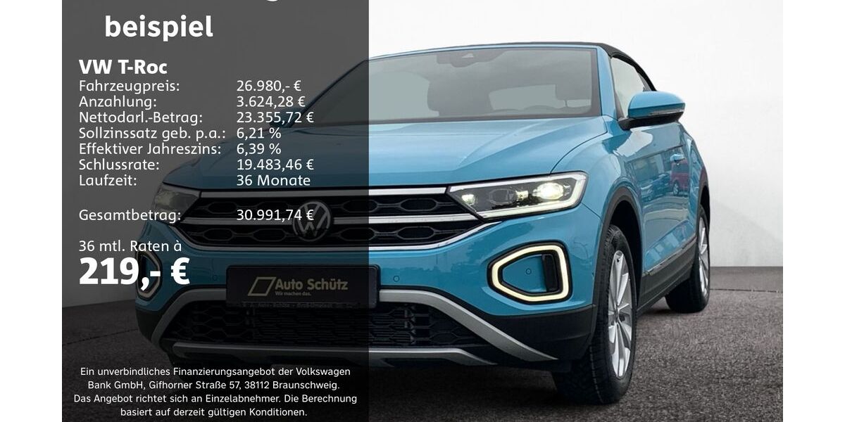 VW T-Roc 7.500 km 25.980 &euro; Groß-Umstadt 64823