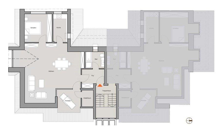 Dachgeschoßwohnung Büttelborn - 2.5 Zimmer, 83 m&sup2;, 289.000&euro; | Angebot:27262367