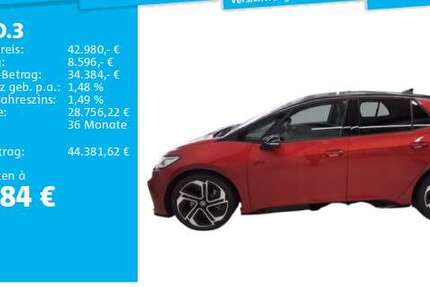 VW ID.3 4.549 km 42.980 € Hanau 63452