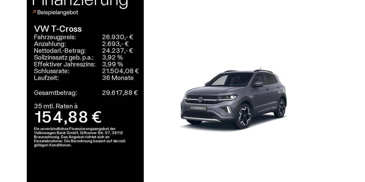VW T-Cross 25.126 km 26.930 &euro; Kelkheim 65779