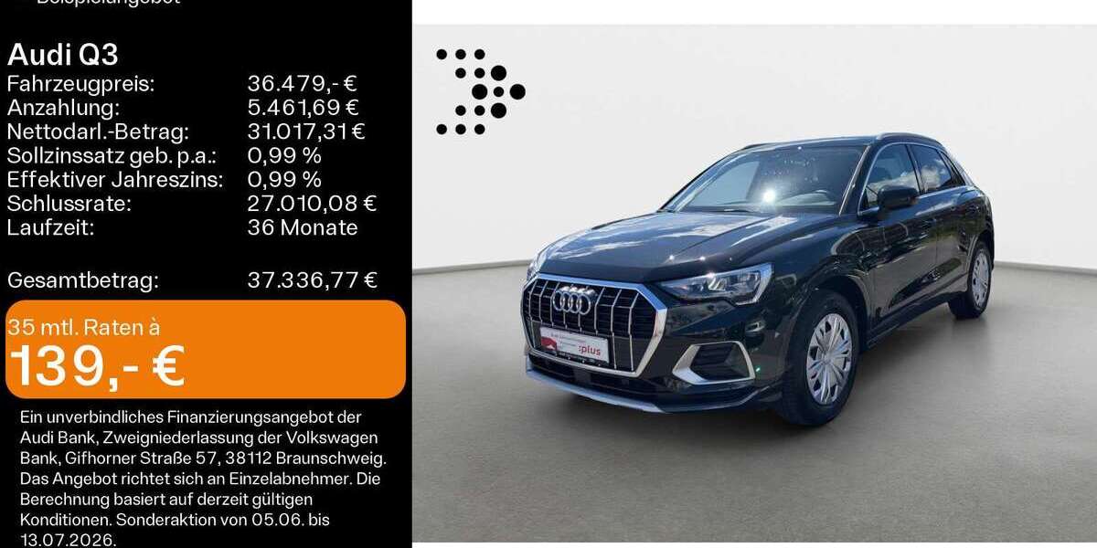 Audi Q3 8.400 km 36.479 &euro; Hanau 63452