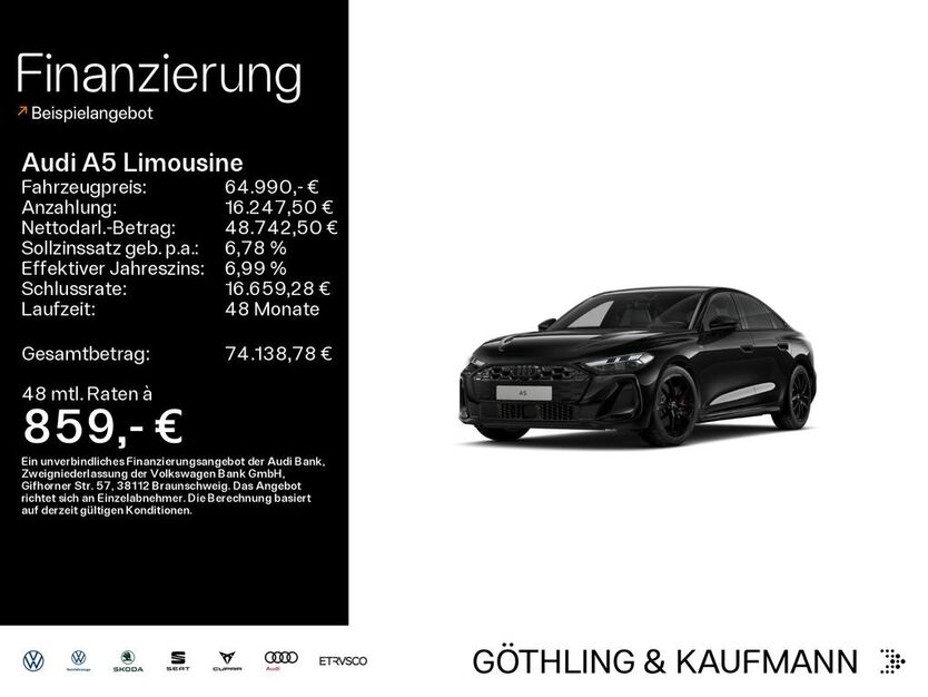 Audi A5 7.500 km 64.990 € Hofheim 65719