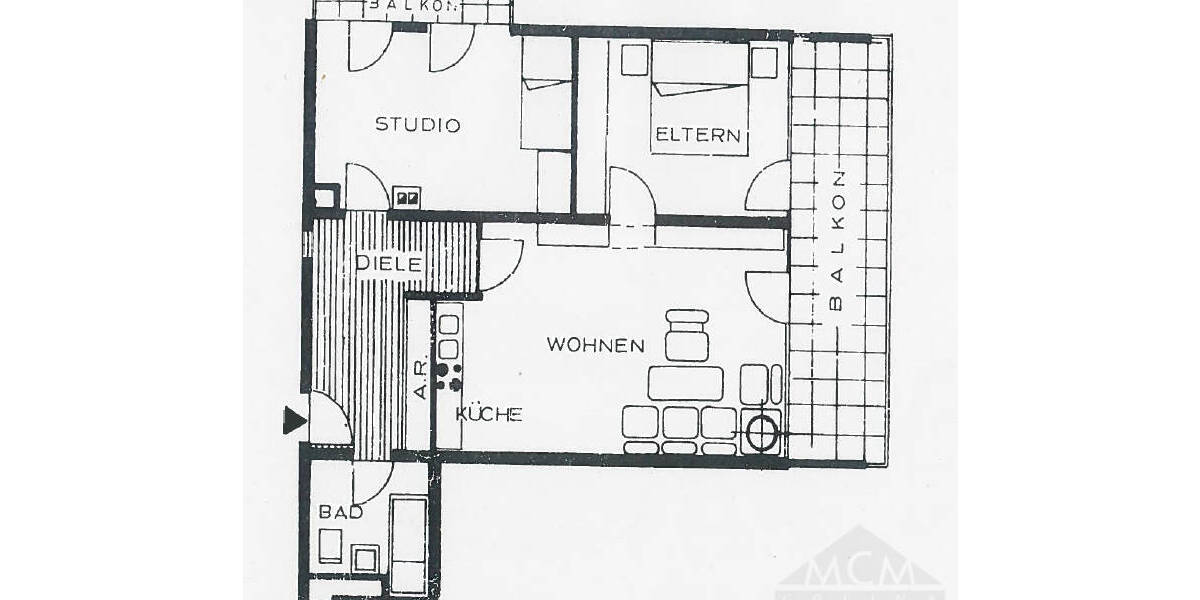 Etagenwohnung Frankfurt Bornheim - 3 Zimmer, 77 m&sup2;, 365.000&euro; | Angebot:26055878