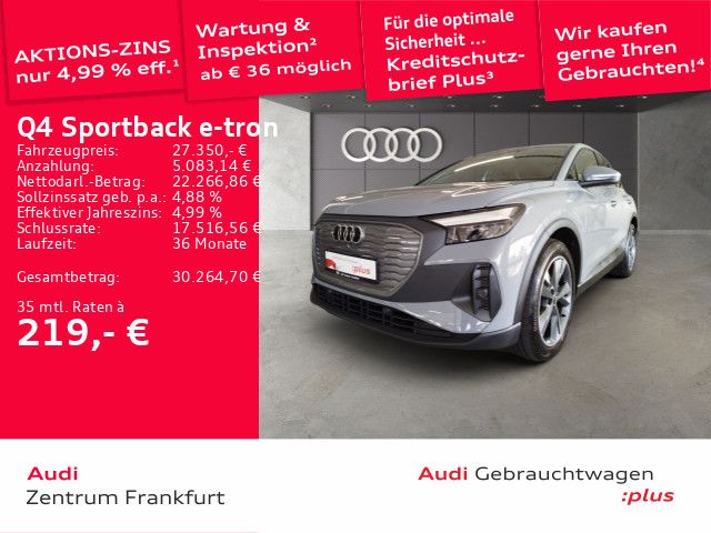 Audi Q4 e-tron 13.828 km 27.350 € Frankfurt am Main 60314