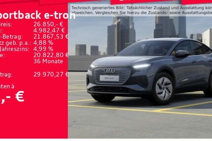 Audi Q4 e-tron 24.841 km 26.850 € Frankfurt am Main 60314