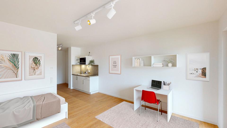 Erdgeschoßwohnung Offenbach am Main Bieberer Berg - 1 Zimmer, 40 m&sup2;, 695&euro; | Angebot:26232200