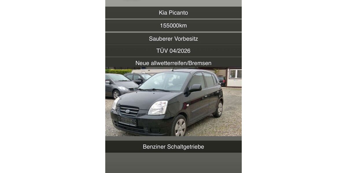 Kia Picanto 155.000 km 1.000 &euro; Frankfurt am Main 65929