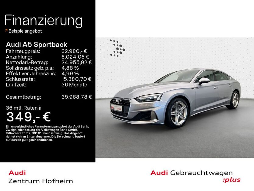 Audi A5 63.672 km 32.980 € Hofheim 65719