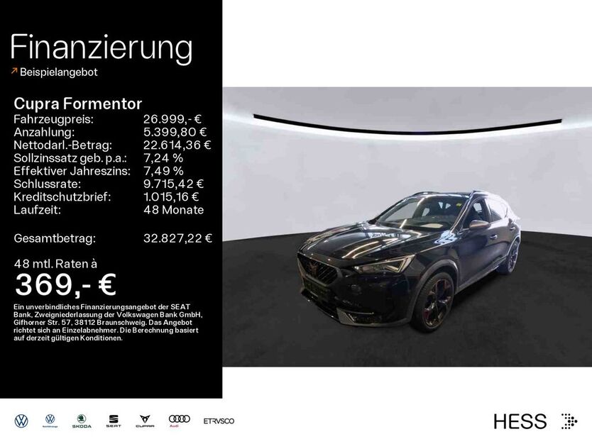 Cupra Formentor 41.600 km 26.999 € Büdingen-Düdelsheim 63654