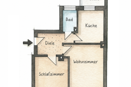Wohnung zum Kaufen in Frankfurt 389.000 € 62 m² 2 zimmer