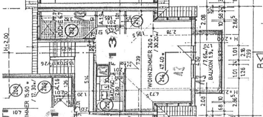 Provisionsfrei* Schöne Dachgeschossgewohnung mit großem sonnigen Balkon 2 zimmer