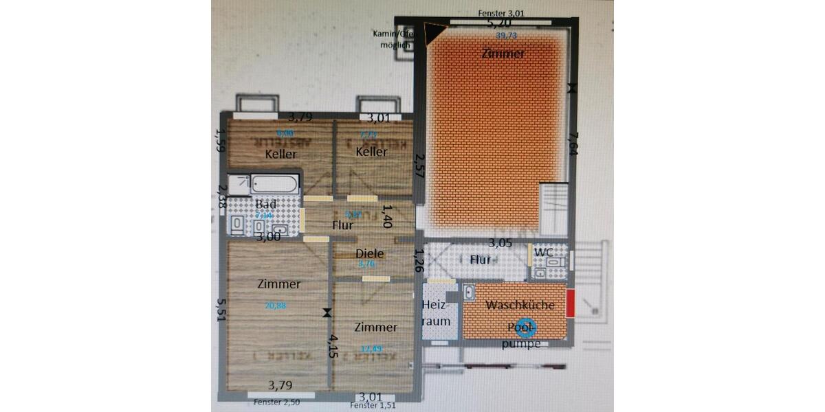 Bungalow im Landhausstil mit Pool und Einliegerwohnung 9 zimmer