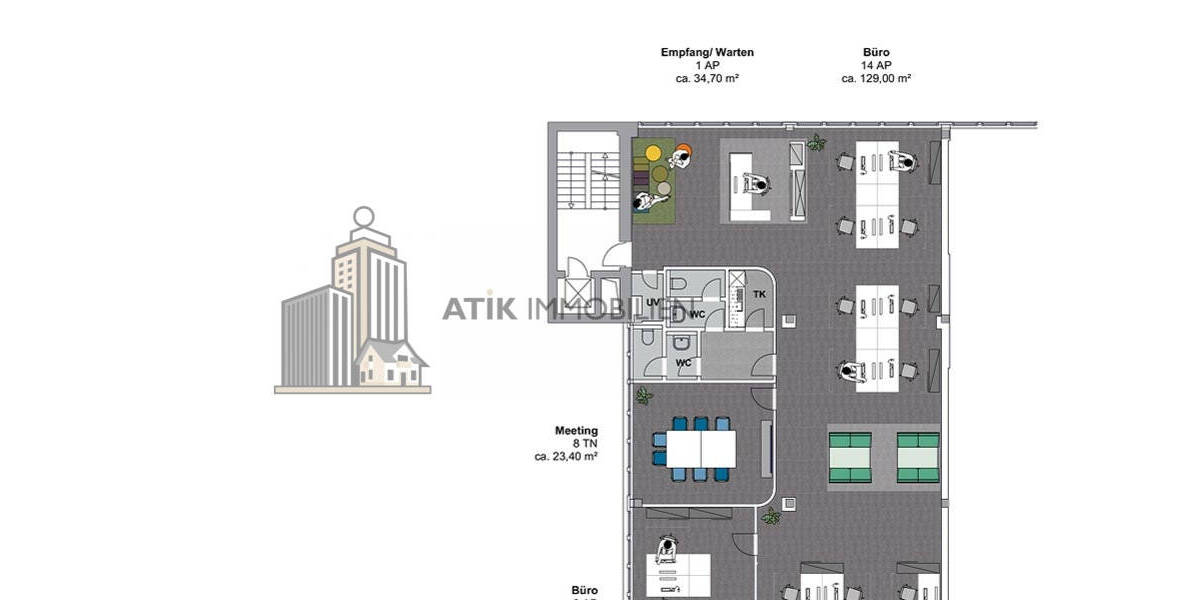 ATIK: Attraktive Büroflächen mit Dachterrassen und Loft-Ambiente in Dreieich - Gewerbeobjekt Dreieich Sprendlingen | Angebot:26267172