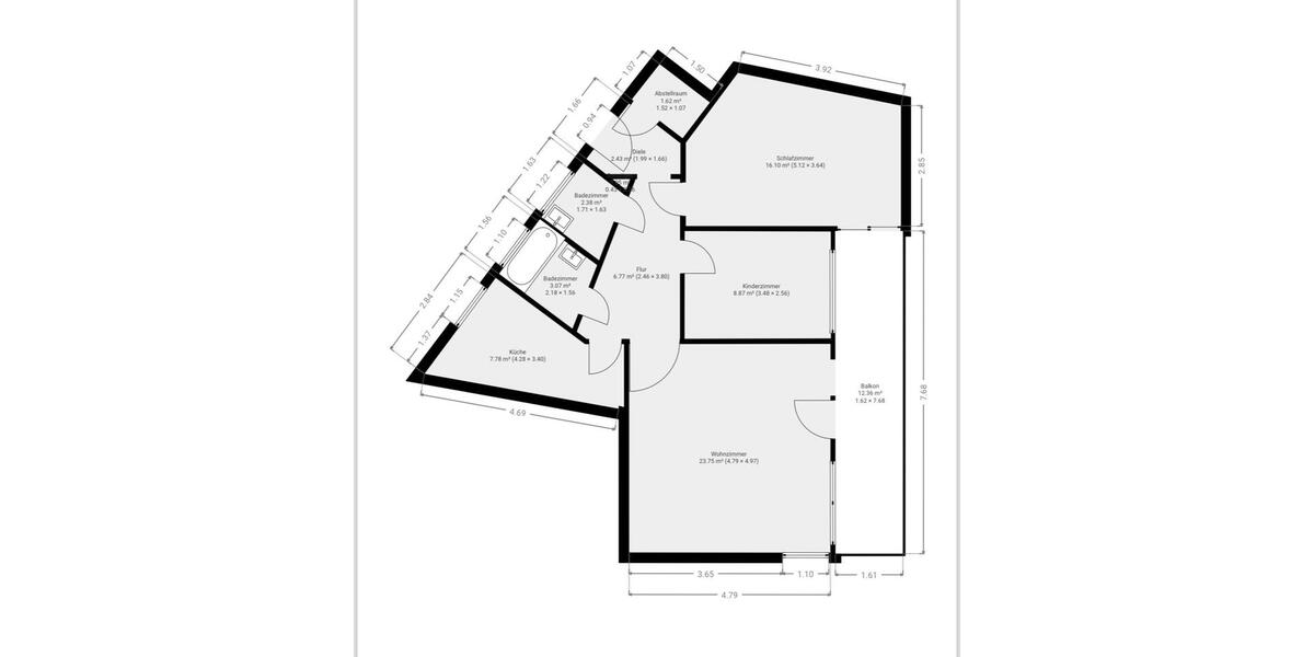 Etagenwohnung Mörfelden-Walldorf Walldorf - 3 Zimmer, 84 m&sup2;, 285.000&euro; | Angebot:26227661