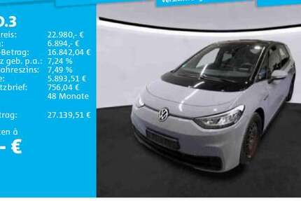 VW ID.3 29.154 km 22.980 € Frankfurt 60326